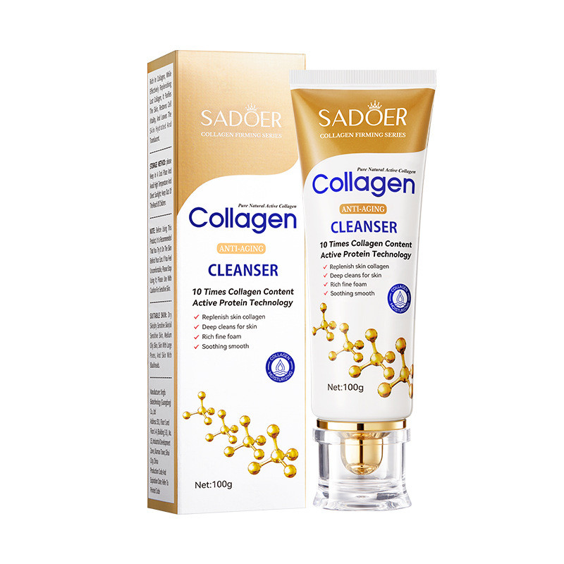 Sữa rửa mặt chống nhăn SADOER Bone Collagen Làm săn chắc nếp nhăn Làm sạch da mặt nhẹ nhàng 2025.10.31