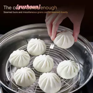 1 Máy Hấp Bằng Thép Không Gỉ Ra Đa Năng Nồi Hấp Khay Bánh Bao Trứng Nướng Đứng Bộ Đồ Ăn Nhà Bếp Giá Đỡ Nấu Ăn