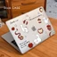 Ốp Macboot Air Pro Mèo Con Và Quả Táo Đỏ Cute Chống Xước | KTAP - World of Decals
