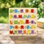 Inset Puzzle Giáo dục Bảng xếp hình bằng gỗ Đồ chơi đầy màu sắc chắc chắn cho trẻ mới biết đi, gia đình, mẫu giáo