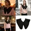 Pealike Unisex Cotton Giả Cổ Với Ruffle Chi Tiết Lớp Trang Phục Tăng Cường Cổ Có Thể Tháo Rời Lý Tưởng Cho Prom Casual Outf