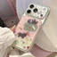 3D Emboss Mạ Vàng Rừng Mèo Dây Xích Kính Acrylic Ốp Lưng Điện Thoại iPhone 17 Pro Max 16 15 14 Vỏ Bảo Vệ Chống Sốc
