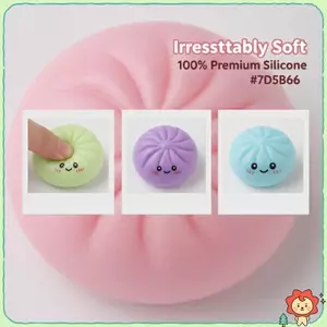 Đầy Màu Sắc Mềm Hấp Bun Fidget Đồ Chơi Bóp Giảm Căng Thẳng Cho Trẻ Em Người Lớn Trường Học Văn Phòng Du Lịch Sử Dụng