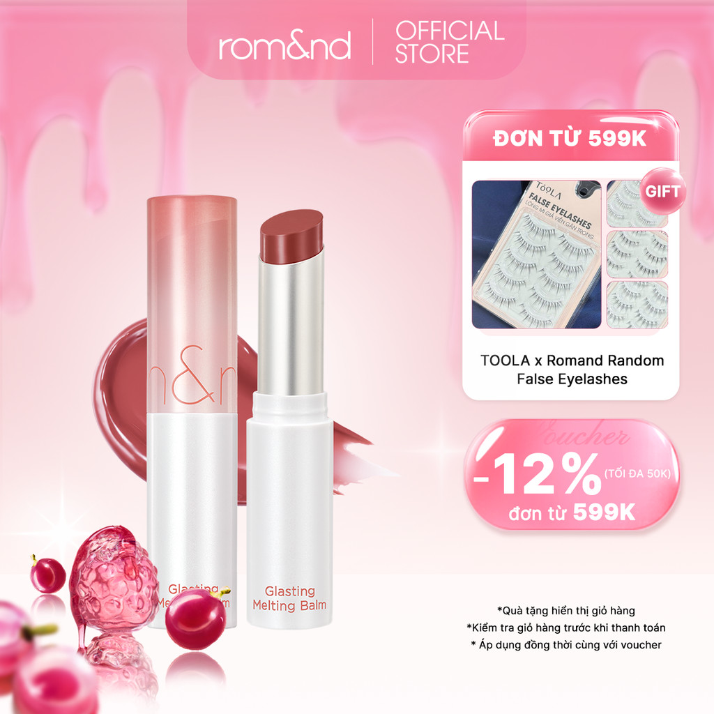 [Rom&nd] [Ve-easy] Son dưỡng màu tint Romand Glasting Melting Balm 3.5g