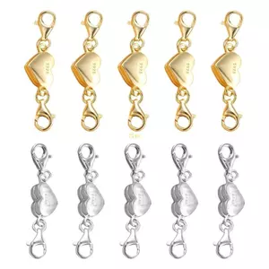 Flgo 10 chiếc Kẹp từ tính mạnh mẽ để trang sức Làm khóa xi lanh vàng và bạc