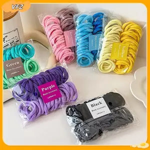 Nhẫn khăn VFZ Không làm tổn thương Dây buộc tóc, Dây buộc tóc, Nhẫn tóc đàn hồi cao, Dây buộc đầu bé gái, Dây buộc tóc cho bé Louislifecool