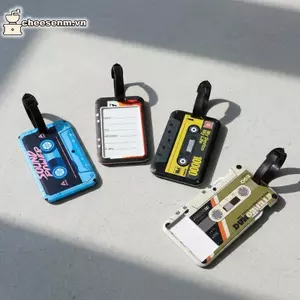 Cheenm Bền Chống Mất Thẻ Hành Lý Vintage Băng Nhựa Hành Lý ID Đựng Thẻ Cho Vali Nhận Dạng VN