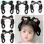 FUJIOU Trẻ Em Hanfu Tóc Giả Đầu, Cổ Tích Cosplay Tóc Giả Phong Cách Retro Tóc Đầu, Công Chúa Tóc Giả Tóc Tổng Hợp DIY Xoắn Bện Bun Chụp Ảnh