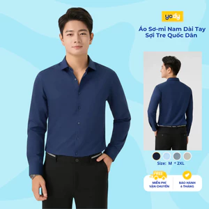 Áo sơ mi nam Yody dài tay vải sợi tre không nhăn, công sở, đứng form dáng slimfit TRA - MOSH25A174