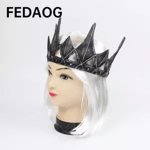 Mũ đội đầu Cosplay FEDAOG, Mũ đội đầu vương miện thời trung cổ phong cách người đàn ông hoang dã đa năng, Phụ kiện thời trung cổ Vinyl Trang phục Halloween Đạo cụ Tiệc Halloween