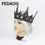 Mũ đội đầu Cosplay FEDAOG, Mũ đội đầu vương miện thời trung cổ phong cách người đàn ông hoang dã đa năng, Phụ kiện thời trung cổ Vinyl Trang phục Halloween Đạo cụ Tiệc Halloween