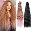 DELMER Deep Twist Móc Tóc, Afro Curls Tự Nhiên Tổng Hợp Móc Tóc, DIY Dài Xoăn Sóng Nước Móc Bện Phần Mở Rộng Tóc