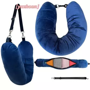 Gối du lịch Ne có túi đựng quần áo có thể đổ đầy Túi đựng gối hình chữ U Vỏ gối lông cừu pha lê Ne cho máy bay du lịch