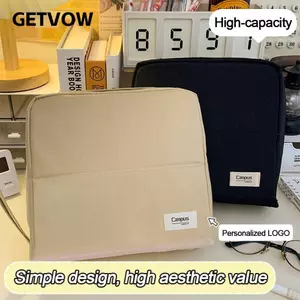 Túi đựng bút GETVOW, Túi đựng mỹ phẩm dung tích lớn, Quà tặng sắp xếp văn phòng phẩm đa chức năng