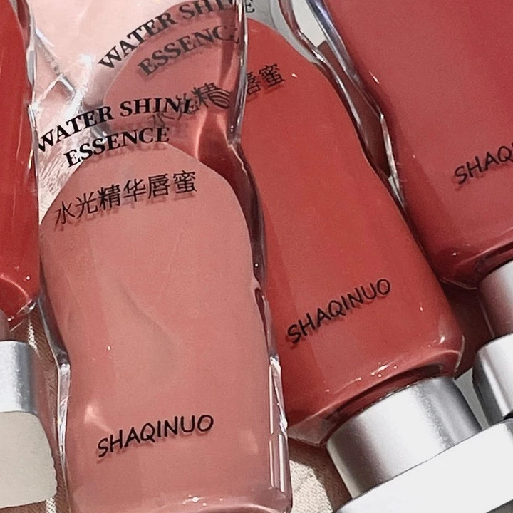 Ice Cube Velvet Lip Glaze Matte Lip Mud Làm Trắng Mousse Son Môi Cam Nâu Sữa Cà Phê Son Bóng Bùn Pure Desire Niche Sinh Viên
