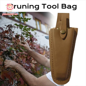 Túi đựng dụng cụ cắt tỉa PWSEND, Khóa đóng Kìm da Túi đựng, Giá đỡ thắt lưng thợ điện cầm tay bền bỉ Làm vườn