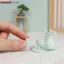 SRVN 1 Bộ 1 6 Bộ Trang Trí Nhà Búp Bê Nồi Peaco Cổ Trung Quốc Gốm Mini Thực Tế Để Sắp Xếp Cảnh Truyền Thống.