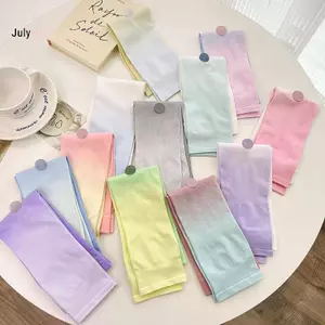 JULYHOT UPF50 + Tay áo bằng vải băng thoáng khí Qui khô Chạy bộ thể thao Chống nắng Chống tia cực tím Vỏ cánh tay dài Tay áo đi xe đạp Massivedeals