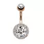 JULYHOT Tinh Tế Zircon Bellybutton Móng Tay Thép Không Gỉ Gợi Cảm Rốn Bụng Nút Nhẫn Gợi Cảm Rốn Xuyên Thanh Bụng Nhẫn Xuyên Trang Sức Massivedeals