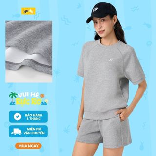 [BST Comfort Me-We] Bộ đồ nữ YODY set áo thun tay Raglan quần lưng chun WCST26S021