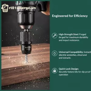 GE 1 Bộ Chuyển Đổi Cờ Lê Điện 1 / 2 3 / 8 1 / 4 Đến 6.35mm Hex Bit Soet Adapter Cho Cờ Lê Khí Nén Phụ Kiện Dụng Cụ Điện VN