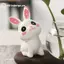 GE Thỏ Dễ Thương Thủy Canh Bình Thủy Tinh Trong Suốt Bình Thủy Tinh Để Bàn Trang Trí Bình Hoa Thủy Sinh Có Đế Gỗ VN