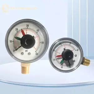 Đồng hồ đo áp suất GE Y50 0-60 PSI Con trỏ kép đáng tin cậy cho các ứng dụng dầu nước không khí Dễ đọc VN
