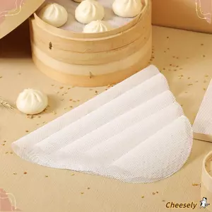 Tấm lưới hấp tròn CHEESELY, Tấm khử nước silicon dày có thể tái sử dụng, Phụ kiện làm bánh nhà bếp chống dính bền bỉ Thảm sấy trái cây thực phẩm