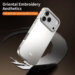 Ốp điện thoại kim loại khung nhôm đóng từ tính cho iPhone 17 / 16 / 15 / 14 Pro Max Vỏ chống sốc