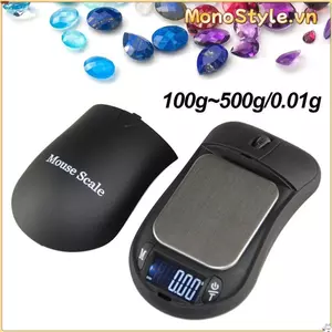 MONOSTYLE Cân trang sức điện tử Màn hình LCD có độ chính xác cao Phong cách chuột bỏ túi Mini