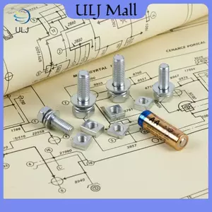 Bộ vít đai ốc và bu lông thiết bị đầu cuối pin ULJ phổ biến cho xe máy ATV Dirt Bike Bộ dây buộc pin thay thế lâu dài 2 chiếc.