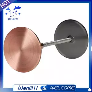2 Chiếc Cửa Nắp Lỗ Cửa Tấm Độn Cửa Thép Không Gỉ Núm Cửa Tấm, Tăng An Ninh Gia Đình Trên Cửa Vào
