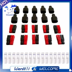 10 Cặp Đầu Nối Nguồn 30A 600V Phụ Kiện Dự Phòng Có Vỏ Cách Nhiệt Cho Anderson Interlocking Cắm Thiết Bị Đầu Cuối