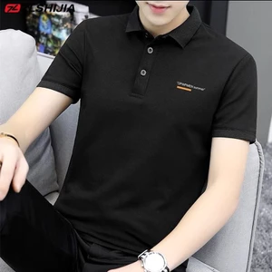 Áo thun ngắn tay nam công sở có cổ ve áo polo màu xám cổ áo mùa hè Paul Top Quần áo nửa tay 1 / 2 mảnh RAKV