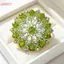 HFSHY Hoa Hướng Dương Xanh Kim Cương Giả Thổ Cẩm Sang Trọng Hoa Ve Áo Pin Món Quà Hoàn Hảo Cho Mẹ Vợ Nhân Ngày Kỷ Niệm Ngày Của Mẹ VN