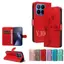 YJD Ốp Lưng Cho Xiaomi 17T Pro Dập Nổi Mơ Cây Hoa Da Khe Cắm Thẻ Dây Đeo Tay Chống Rơi Vỏ Điện Thoại