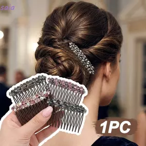 Kẹp Lược SAIA, Lược Chải Tóc Nhiều Màu, Mũ Chống Trơn Trượt Kẹp Tóc Cho Phụ Kiện Tóc Công Chúa