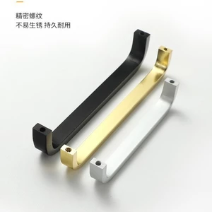 Hợp Kim Nhôm Nội Thất Tay Cầm 96 Lỗ Matte Đen Matte Tủ Tay Cầm Ngăn Kéo Tủ Cửa Tủ Tay Nắm Cửa Quần Áo RIEX