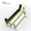 Hợp Kim Nhôm Nội Thất Tay Cầm 96 Lỗ Matte Đen Matte Tủ Tay Cầm Ngăn Kéo Tủ Cửa Tủ Tay Nắm Cửa Quần Áo RIEX