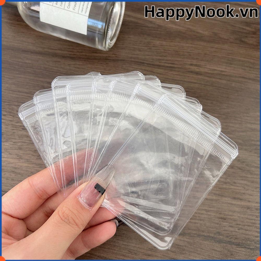 HAPPYNOOK 100 Chiếc Túi Khóa Zip Túi Bảo Quản Chống Bụi Vòng Cổ Vòng Tay Vòng Tay Sử Dụng Rộng Túi Trang Sức