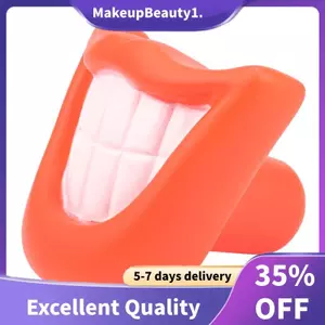 Vui Thú Cưng Chó Con Nhai Âm Thanh Squeaky Giggle Nụ Cười Lớn Môi & Răng Chơi Đồ Chơi Màu Đỏ