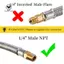Dành cho Bộ điều chỉnh hai tầng 2 gói 1 / 4 NPT RV cho ống propan, Đầu nối đuôi lợn bằng thép không gỉ 15 Inch