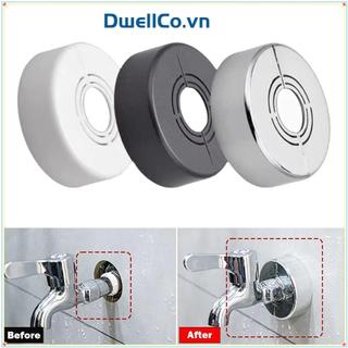 Vỏ vòi hoa sen DWELLCO, Vỏ trang trí vòi mặt bích treo tường mạ, Vỏ bọc tường ống ABS có thể điều chỉnh hữu ích