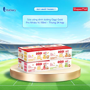 Sữa uống dinh dưỡng Oggi Gold Pro, nhiều vị - hỗ trợ tối ưu hấp thu, hỗ trợ tăng cân - Hộp 110ml/180ml