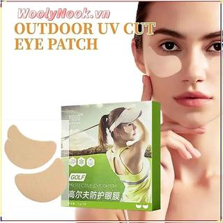 WOOLYNOOK 5 Miếng Dán Mặt UV, Miếng Dán Mặt Trời Thạch Tươi Dưỡng Ẩm, Miếng Dán Mắt UV Chống Mồ Hôi Gel Chống Nắng Golf Golf Bảo Vệ Mắt Hoạt Động Ngoài Trời