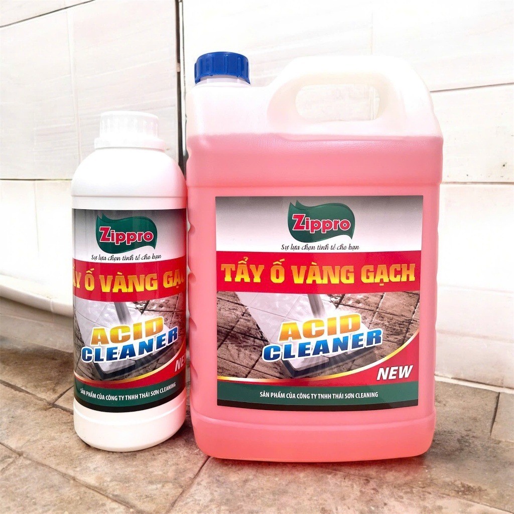 Nước Tẩy Ố Vàng Gạch ZIPPRO Cực Mạnh, Tẩy Rong Rêu, Cặn Bẩn, Gỉ Sét Sàn Gạch Nhà Tắm | BigBuy360 - bigbuy360.vn