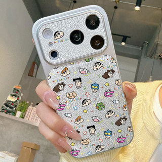 Thời Trang Da Sang Trọng Cho iPhone 17 11 16 15 14 13 12 Pro Max Windows Dễ thương Cartoon Trường Hợp điện Thoại