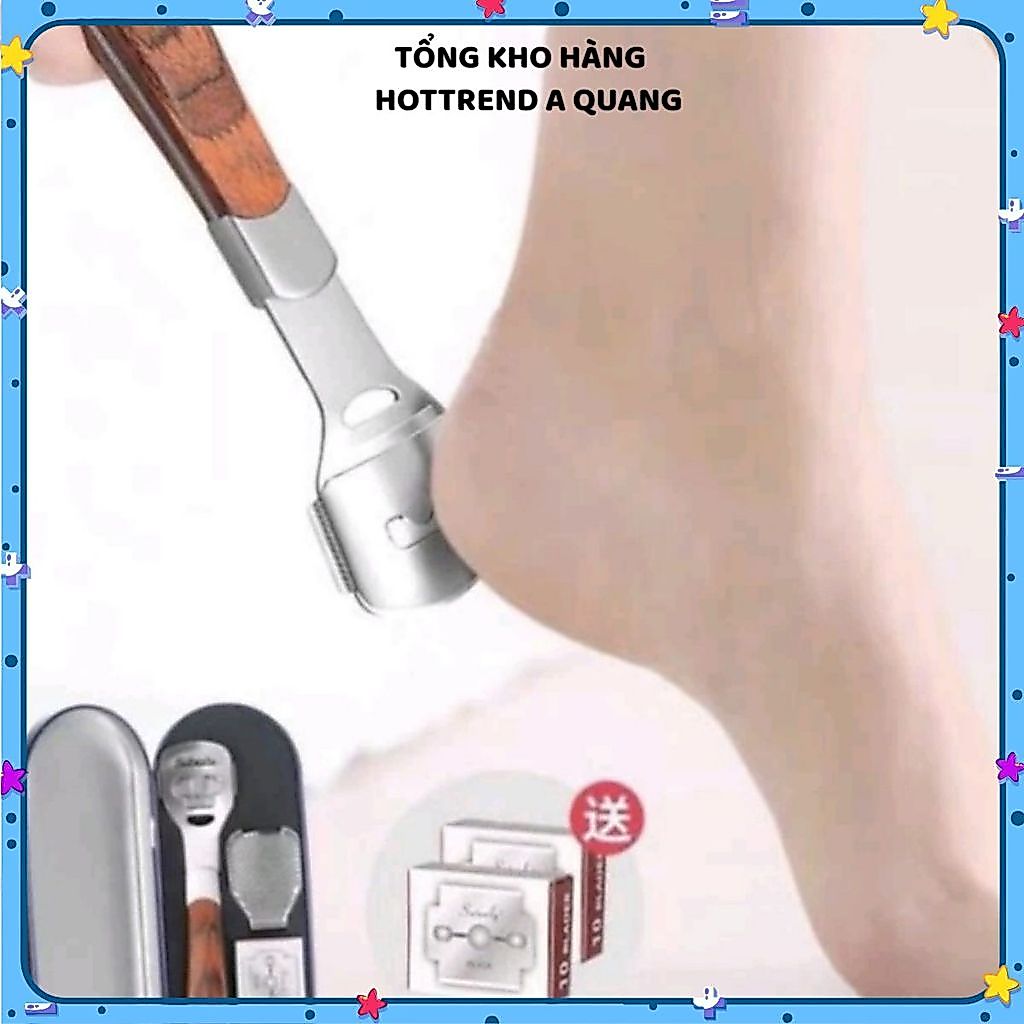 DỤNG CỤ TẨY DA CHẾT GÓT CHÂN - Chất liệu inox cao cấp, an toàn, chăm sóc bàn chân tại nhà