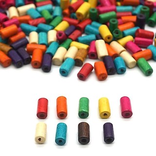 80 hạt gỗ tròn màu Pastel, các loại hạt gỗ trang trí...
