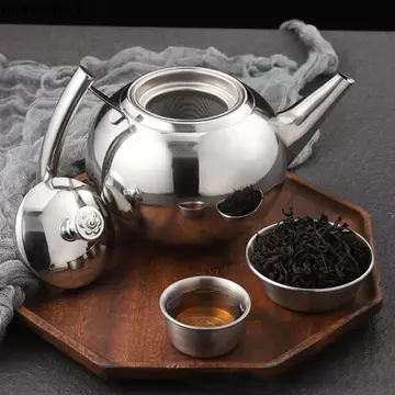 Ấm đun nước ấm trà BEYONDAY, Ấm đun nước cảm ứng khí bằng thép không gỉ 1 / 1.5 / 2L, được đánh bóng bằng bộ lọc Ấm đun nước cà phê dày gia đình